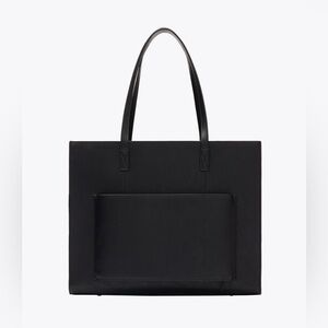 BEIS Large Work Tote in Black Crocodile